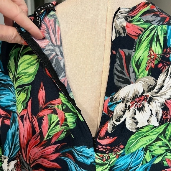ZARA Woman Tropical Kimono Style Mini Dress - Picture 6 of 12